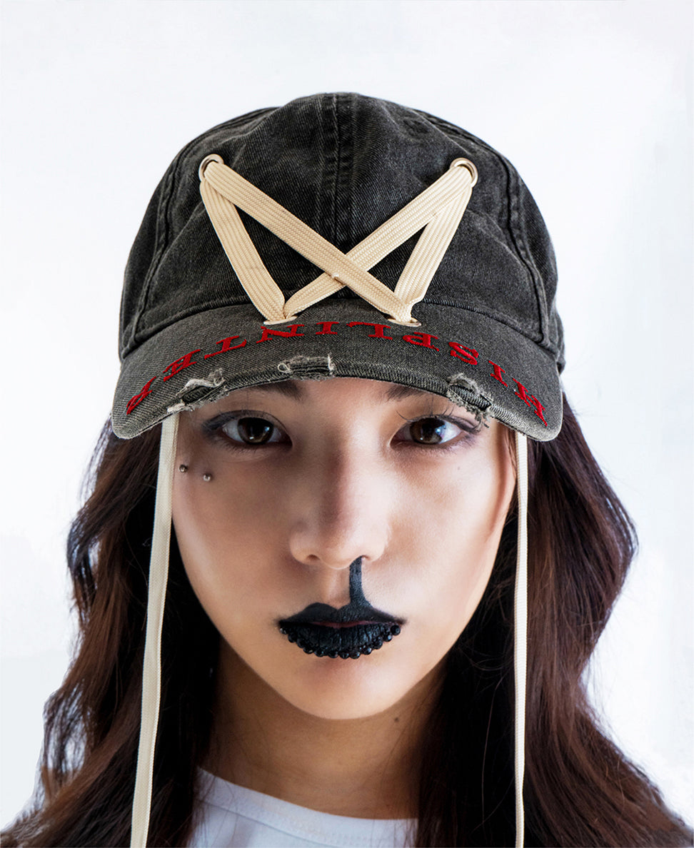 Laces Cap (BLACK)